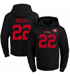 NFL Mens Nike San Francisco 49ers 22 Matt Breida Black Name Number Pullover Hoodie NFL Mens Nike San Francisco 49ers 22 Matt Breida Black Name Number Pullover Hoodie