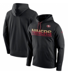 NFL Mens San Francisco 49ers Nike Black Sideline Circuit Pullover Performance Hoodie NFL Mens San Francisco 49ers Nike Black Sideline Circuit Pullover Performance Hoodie