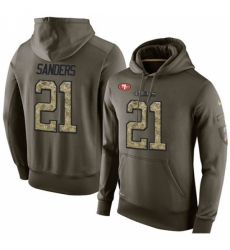 NFL Nike San Francisco 49ers 21 Deion Sanders Green Salute To Service Mens Pullover Hoodie NFL Nike San Francisco 49ers 21 Deion Sanders Green Salute To Service Mens Pullover Hoodie