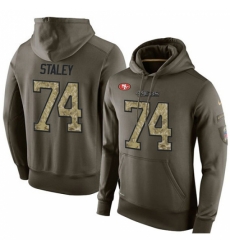 NFL Nike San Francisco 49ers 74 Joe Staley Green Salute To Service Mens Pullover Hoodie NFL Nike San Francisco 49ers 74 Joe Staley Green Salute To Service Mens Pullover Hoodie