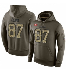 NFL Nike San Francisco 49ers 87 Dwight Clark Green Salute To Service Mens Pullover Hoodie NFL Nike San Francisco 49ers 87 Dwight Clark Green Salute To Service Mens Pullover Hoodie