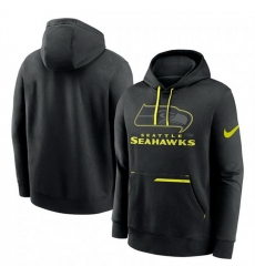 Men Seattle Seahawks Black Volt Pullover Hoodie Men Seattle Seahawks Black Volt Pullover Hoodie