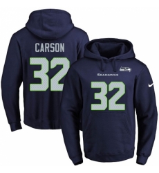 NFL Mens Nike Seattle Seahawks 32 Chris Carson Navy Blue Name Number Pullover Hoodie NFL Mens Nike Seattle Seahawks 32 Chris Carson Navy Blue Name Number Pullover Hoodie