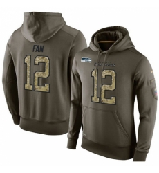 NFL Nike Seattle Seahawks 12th Fan Green Salute To Service Mens Pullover Hoodie NFL Nike Seattle Seahawks 12th Fan Green Salute To Service Mens Pullover Hoodie