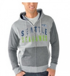 NFL Seattle Seahawks G III Sports by Carl Banks Safety Tri Blend Full Zip Hoodie Heathered Gray NFL Seattle Seahawks G III Sports by Carl Banks Safety Tri Blend Full Zip Hoodie Heathered Gray