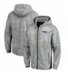 NFL Seattle Seahawks NFL Pro Line by Fanatics Branded Space Dye Performance Full Zip Hoodie Heathered Gray NFL Seattle Seahawks NFL Pro Line by Fanatics Branded Space Dye Performance Full Zip Hoodie Heathered Gray