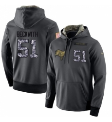 NFL Mens Nike Tampa Bay Buccaneers 51 Kendell Beckwith Stitched Black Anthracite Salute to Service Player Performance Hoodie NFL Mens Nike Tampa Bay Buccaneers 51 Kendell Beckwith Stitched Black Anthracite Salute to Service Player Performance Hoodie