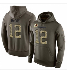 NFL Nike Washington Redskins 12 Colt McCoy Green Salute To Service Mens Pullover Hoodie NFL Nike Washington Redskins 12 Colt McCoy Green Salute To Service Mens Pullover Hoodie