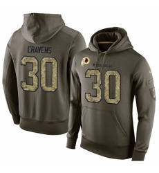NFL Nike Washington Redskins 30 Sua Cravens Green Salute To Service Mens Pullover Hoodie NFL Nike Washington Redskins 30 Sua Cravens Green Salute To Service Mens Pullover Hoodie