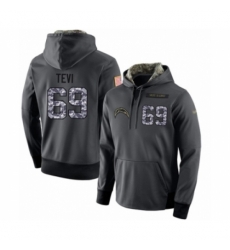 Football Mens Los Angeles Chargers 69 Sam Tevi Stitched Black Anthracite Salute to Service Player Performance Hoodie Football Mens Los Angeles Chargers 69 Sam Tevi Stitched Black Anthracite Salute to Service Player Performance Hoodie