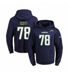 Football Mens Los Angeles Chargers 78 Trent Scott Navy Blue Name Number Pullover Hoodie Football Mens Los Angeles Chargers 78 Trent Scott Navy Blue Name Number Pullover Hoodie