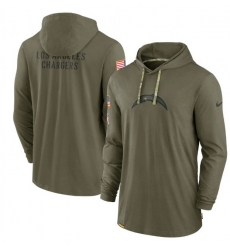 Men Los Angeles Chargers 2022 Olive Salute To Service Tonal Pullover Hoodie Men Los Angeles Chargers 2022 Olive Salute To Service Tonal Pullover Hoodie