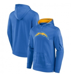 Men Los Angeles Chargers Blue On The Ball Pullover Hoodie Men Los Angeles Chargers Blue On The Ball Pullover Hoodie