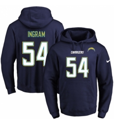 NFL Mens Nike Los Angeles Chargers 54 Melvin Ingram Navy Blue Name Number Pullover Hoodie NFL Mens Nike Los Angeles Chargers 54 Melvin Ingram Navy Blue Name Number Pullover Hoodie