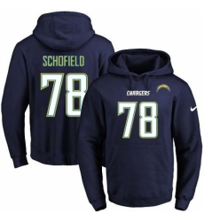 NFL Mens Nike Los Angeles Chargers 78 Michael Schofield Navy Blue Name Number Pullover Hoodie NFL Mens Nike Los Angeles Chargers 78 Michael Schofield Navy Blue Name Number Pullover Hoodie