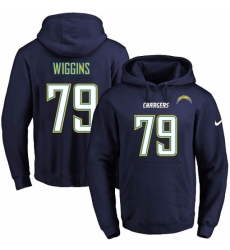 NFL Mens Nike Los Angeles Chargers 79 Kenny Wiggins Navy Blue Name Number Pullover Hoodie NFL Mens Nike Los Angeles Chargers 79 Kenny Wiggins Navy Blue Name Number Pullover Hoodie
