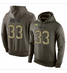 NFL Nike Los Angeles Chargers 33 Tre Boston Green Salute To Service Mens Pullover Hoodie NFL Nike Los Angeles Chargers 33 Tre Boston Green Salute To Service Mens Pullover Hoodie