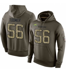 NFL Nike Los Angeles Chargers 56 Korey Toomer Green Salute To Service Mens Pullover Hoodie NFL Nike Los Angeles Chargers 56 Korey Toomer Green Salute To Service Mens Pullover Hoodie