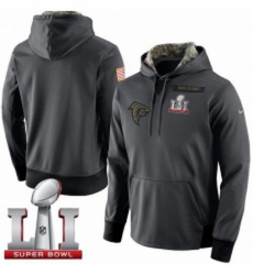 NFL Mens Atlanta Falcons Nike Anthracite Salute to Service Player Performance Super Bowl LI 51 Hoodie NFL Mens Atlanta Falcons Nike Anthracite Salute to Service Player Performance Super Bowl LI 51 Hoodie