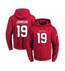 Football Mens Arizona Cardinals 19 KeeSean Johnson Red Name Number Pullover Hoodie Football Mens Arizona Cardinals 19 KeeSean Johnson Red Name Number Pullover Hoodie