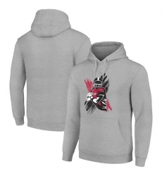 Men Starter Heather Gray Arizona Cardinals Player X Fleece Pullover Hoodie