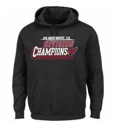 NFL Men Arizona Cardinals Majestic Black 2015 NFC West Division Champions Pullover Hoodie NFL Men Arizona Cardinals Majestic Black 2015 NFC West Division Champions Pullover Hoodie