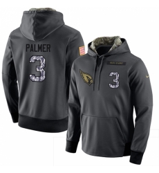 NFL Men Nike Arizona Cardinals 3 Carson Palmer Stitched Black Anthracite Salute to Service Player Performance Hoodie NFL Men Nike Arizona Cardinals 3 Carson Palmer Stitched Black Anthracite Salute to Service Player Performance Hoodie