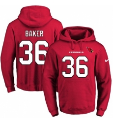 NFL Men Nike Arizona Cardinals 36 Budda Baker Red Name Number Pullover Hoodie NFL Men Nike Arizona Cardinals 36 Budda Baker Red Name Number Pullover Hoodie