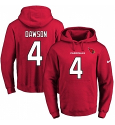 NFL Men Nike Arizona Cardinals 4 Phil Dawson Red Name Number Pullover Hoodie NFL Men Nike Arizona Cardinals 4 Phil Dawson Red Name Number Pullover Hoodie