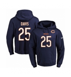 Football Mens Chicago Bears 25 Mike Davis Navy Blue Name Number Pullover Hoodie Football Mens Chicago Bears 25 Mike Davis Navy Blue Name Number Pullover Hoodie