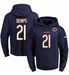 NFL Mens Nike Chicago Bears 21 Quintin Demps Navy Blue Name Number Pullover Hoodie NFL Mens Nike Chicago Bears 21 Quintin Demps Navy Blue Name Number Pullover Hoodie