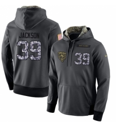NFL Mens Nike Chicago Bears 39 Eddie Jackson Stitched Black Anthracite Salute to Service Player Performance Hoodie NFL Mens Nike Chicago Bears 39 Eddie Jackson Stitched Black Anthracite Salute to Service Player Performance Hoodie