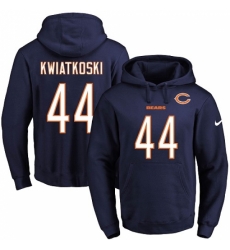 NFL Mens Nike Chicago Bears 44 Nick Kwiatkoski Navy Blue Name Number Pullover Hoodie NFL Mens Nike Chicago Bears 44 Nick Kwiatkoski Navy Blue Name Number Pullover Hoodie