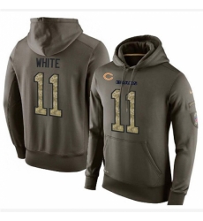 NFL Nike Chicago Bears 11 Kevin White Green Salute To Service Mens Pullover Hoodie NFL Nike Chicago Bears 11 Kevin White Green Salute To Service Mens Pullover Hoodie
