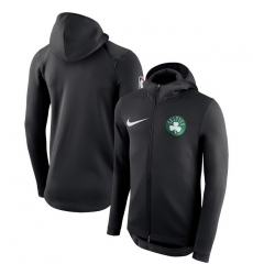 Men Boston Celtics Nike Showtime Therma Flex Performance Full Zip Hoodie Black Men Boston Celtics Nike Showtime Therma Flex Performance Full Zip Hoodie Black