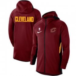 Men Nike Cleveland Cavaliers Showtime Therma Flex Performance Full Zip Hoodie