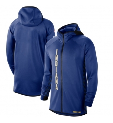 Men Nike Indiana Pacers BlueWhite 201920 Earned Edition Showtime Full Zip Performance Hoodie Men Nike Indiana Pacers BlueWhite 201920 Earned Edition Showtime Full Zip Performance Hoodie