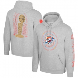 Men Oklahoma City Thunder Heather Gray 2025 Finals Champions Chosen One Pullover Hoodie