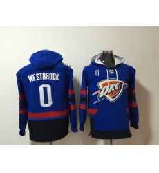 Thunder #0 Russell Westbrook Blue Name & Number Pullover NBA Hoodie Thunder #0 Russell Westbrook Blue Name & Number Pullover NBA Hoodie