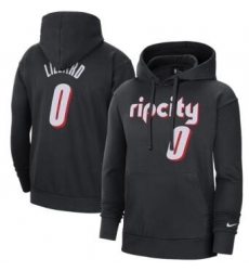 Men Portland Trail Blazers Damian Lillard #0 Black Name Number Hoody Men Portland Trail Blazers Damian Lillard #0 Black Name Number Hoody