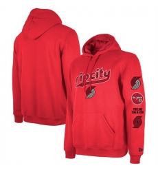Men Portland Trail Blazers Red 2023 24 City Edition Pullover Hoodie Men Portland Trail Blazers Red 2023 24 City Edition Pullover Hoodie