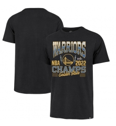 Men's Golden State Warriors 2021-2022 Black NBA Finals Champions Franklin T-Shirt Men's Golden State Warriors 2021-2022 Black NBA Finals Champions Franklin T-Shirt