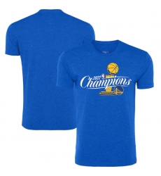 Men's Golden State Warriors 2021-2022 Royal NBA Finals Champions Official Logo Davis T-Shirt Men's Golden State Warriors 2021-2022 Royal NBA Finals Champions Official Logo Davis T-Shirt