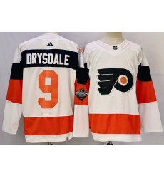 Men Philadelphia Flyers 9 Jamie Drysdale White 2023 2024 Stadium Series Stitched Jersey Men Philadelphia Flyers 9 Jamie Drysdale White 2023 2024 Stadium Series Stitched Jersey