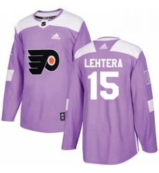 Mens Adidas Philadelphia Flyers 15 Jori Lehtera Authentic Purple Fights Cancer Practice NHL Jersey Mens Adidas Philadelphia Flyers 15 Jori Lehtera Authentic Purple Fights Cancer Practice NHL Jersey