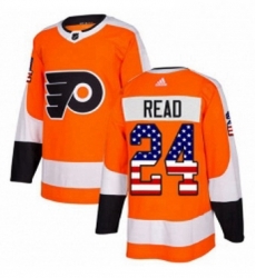Mens Adidas Philadelphia Flyers 24 Matt Read Authentic Orange USA Flag Fashion NHL Jersey Mens Adidas Philadelphia Flyers 24 Matt Read Authentic Orange USA Flag Fashion NHL Jersey