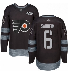 Mens Adidas Philadelphia Flyers 6 Travis Sanheim Authentic Black 1917 2017 100th Anniversary NHL Jersey Mens Adidas Philadelphia Flyers 6 Travis Sanheim Authentic Black 1917 2017 100th Anniversary NHL Jersey