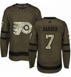 Mens Adidas Philadelphia Flyers 7 Bill Barber Authentic Green Salute to Service NHL Jersey Mens Adidas Philadelphia Flyers 7 Bill Barber Authentic Green Salute to Service NHL Jersey