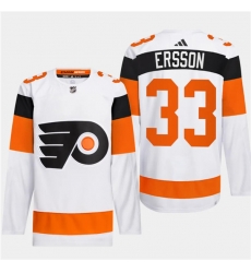 Men's Philadelphia Flyers #33 Samuel Ersson White 2024 Stadium Series Stitched Jersey Men's Philadelphia Flyers #33 Samuel Ersson White 2024 Stadium Series Stitched Jersey