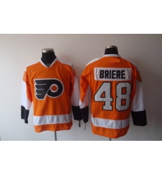 Philadelphia Flyers 48 Danny Briere Orange Ice Hockey Jersey Philadelphia Flyers 48 Danny Briere Orange Ice Hockey Jersey